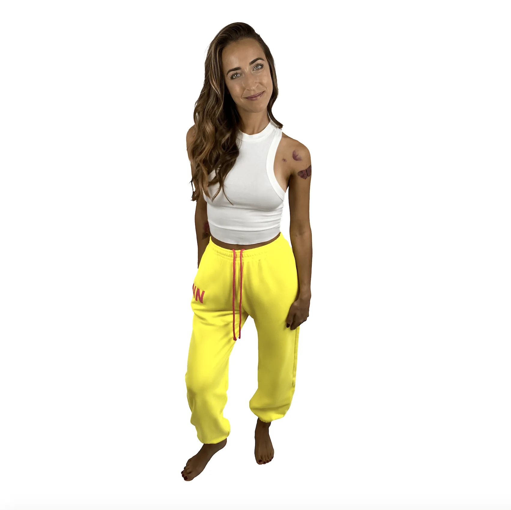 Yellow Neon Jogger Naughties Sweat Pants