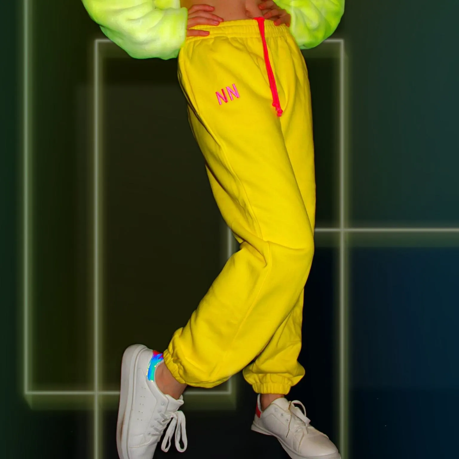 Yellow Neon Jogger Naughties Sweat Pants