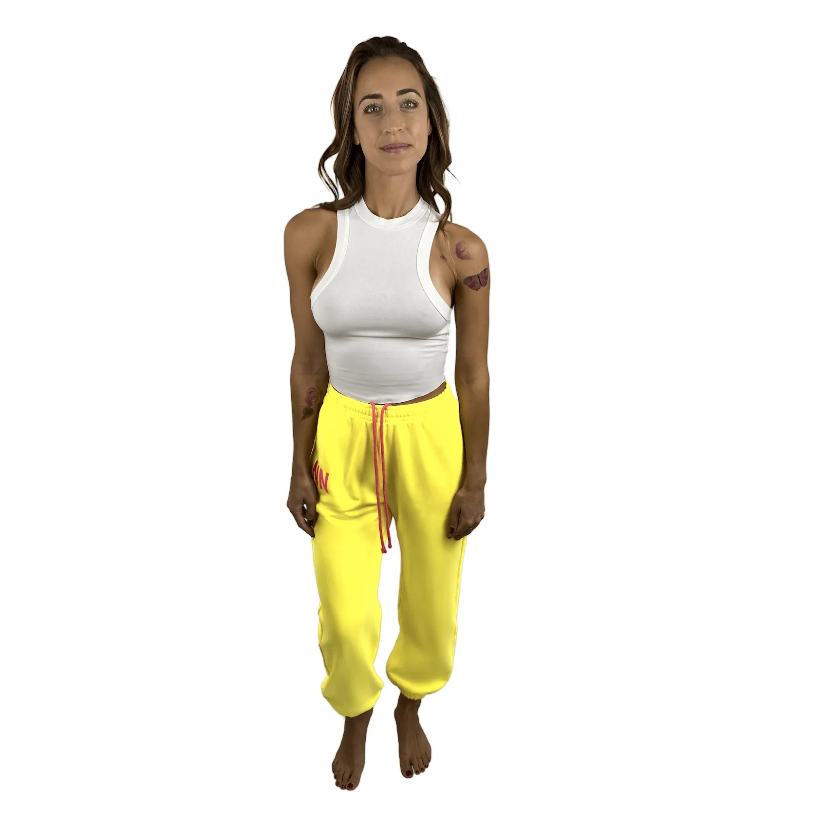 Yellow Neon Jogger Naughties Sweat Pants