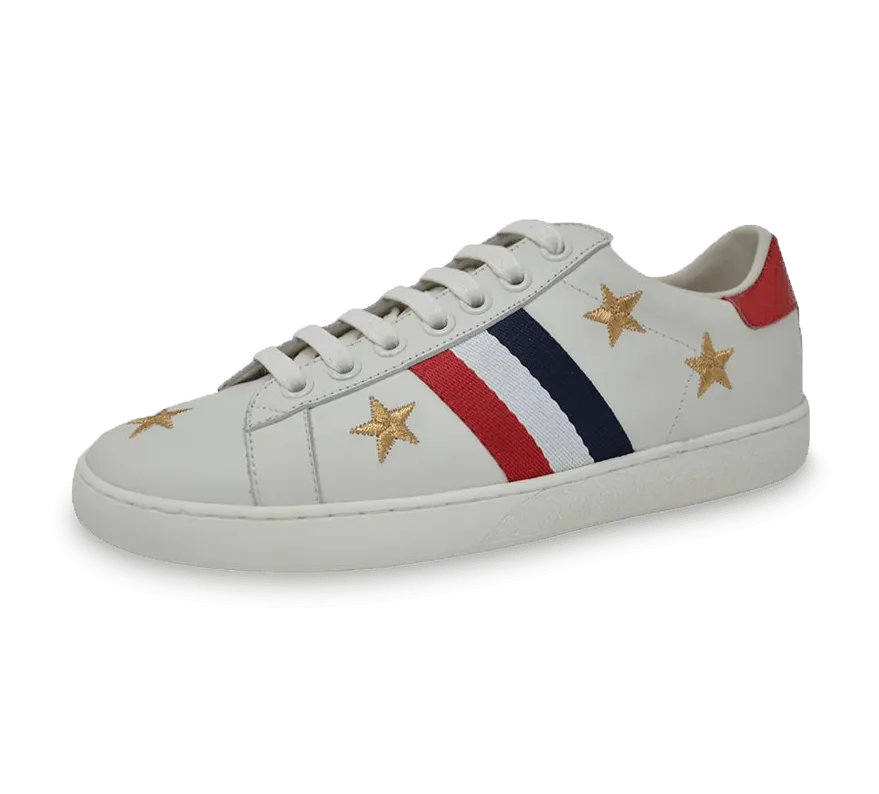 Zane Sneakers with Stripe Pattern and Stars